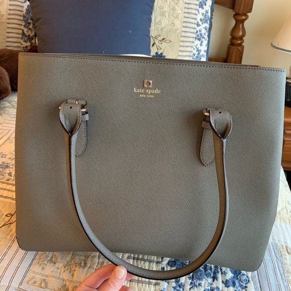 kate spade black and grey purse